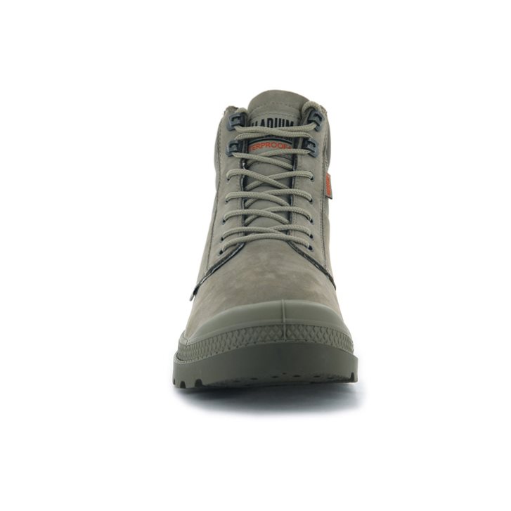 Dámské Boty Palladium Pampa Shield WP+ LUX Olivy Zelené | CZ OVN-09A